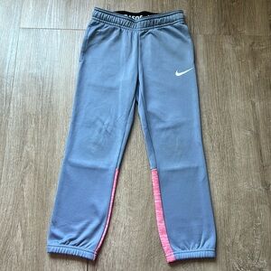 Nike Dri-fit Little Girl Pink and Gray Joggers Size 6 (110-116cm)